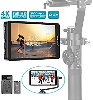 Neewer FW568 5.5-Inch Camera Field Monitor Full HD 1920x1080 IPS Screen Support 4K HDMI DC Input Output Histogram with 2600mAh Li-ion Battery/USB Charger for DSLRs GH5 Sony A7SII Canon 5D Mark IV etc