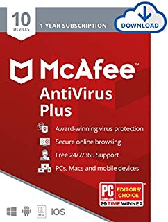 McAfee AntiVirus Plus, 10 Devices