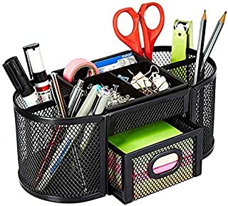 AmazonBasics DSN-02950 Mesh Desk Organizer, Black