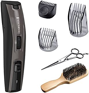 Remington MB4045B The Beardsman: Beard Boss Full Beard Trimmer Kit, Precise Detail Groomer (6 pieces), Platinum