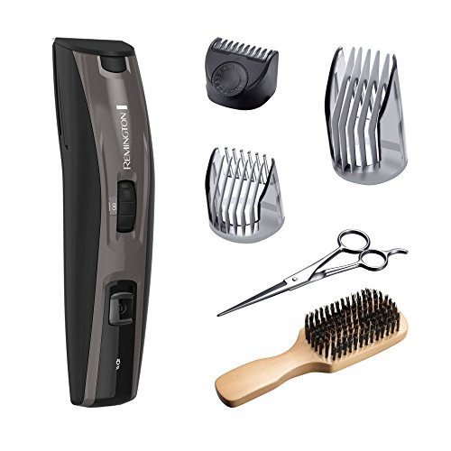 Remington MB4045B The Beardsman: Beard Boss Full Beard Trimmer Kit, Precise Detail Groomer (6 pieces), Platinum