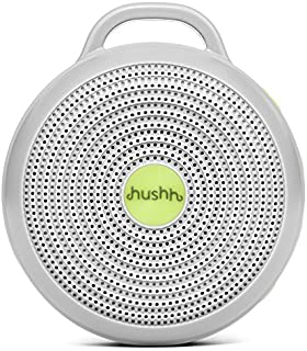 Yogasleep Hushh Portable White Noise Machine for Baby | 3 Soothing, Natural Sounds with Volume Control | Compact for On-the-Go Use & Travel | USB Rechargeable | Baby-Safe Clip & Child Lock