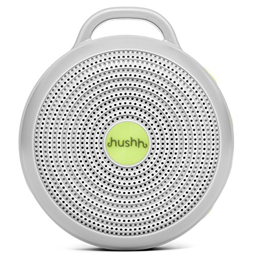 Yogasleep Hushh Portable White Noise Machine for Baby | 3 Soothing, Natural Sounds with Volume Control | Compact for On-the-Go Use & Travel | USB Rechargeable | Baby-Safe Clip & Child Lock