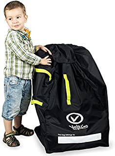 Premium Quality - Durable Car Seat Travel Bag with E-Book - Ideal Gate Check Bag for Air Travel & Saving Money - for Safe & Secure Car Seat - Fits Car Seats, Infant Carriers & Booster