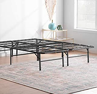 Linenspa 14 Inch Folding Metal Platform Bed Frame - 13 Inches of Clearance - Tons of Under Bed Storage - Heavy Duty Construction - 5 Minute Assembly - Twin