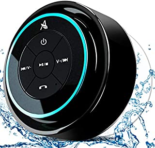 XLEADER SoundAngel Mate - Premium 5W Shower Speaker IPX7 Waterproof Bluetooth Speaker with Suction Cup, 3D Crystal Sound & Bass, Perfect Mini Portable Wireless Speakers for iPhone iPad Pool Bathroom