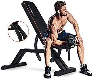 FEIERDUN Weight Bench - 1000LBS Utility Adjustable Weight Bench Heavy Duty Workout Bench & Incline/Decline to Flat Position