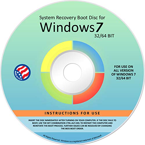 Ralix Reinstall DVD For Windows 7 All Versions 32/64 bit. Recover, Restore, Repair Boot Disc, and Install to Factory Default will Fix PC Easy!