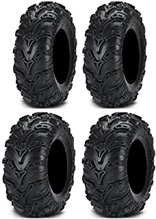 Full set of ITP Mud Lite II (6ply) 25x8-12 and 25x10-12 ATV Tires (4)