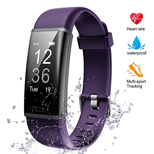 Lintelek Fitness Tracker Heart Rate Monitor, Activity Tracker, Pedometer Watch with Connected GPS, Waterproof Calorie Counter, 14 Sports Modes Step Tracker for Women, Men, Kids and Gift