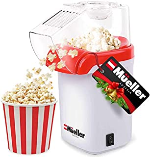 Mueller Ultra Pop, Hot Air Popcorn Popper, Electric Pop Corn Maker, Healthy and Quick Snack, No Oil Needed with Measuring/Butter Cup