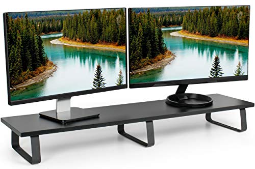 VIVO Black 39 inch Extra Long Monitor Riser