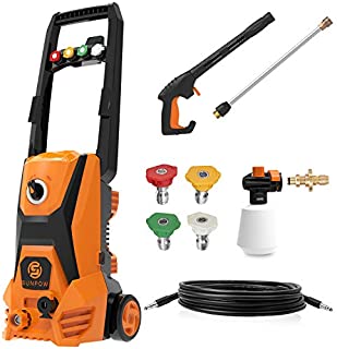 SUNPOW Electric Pressure Washer 2500 PSI 1.8 GPM High Power Washer Machine with 4 Nozzles, Detergent Tank & Hose for Home, Vehicle, Driveways, Garden