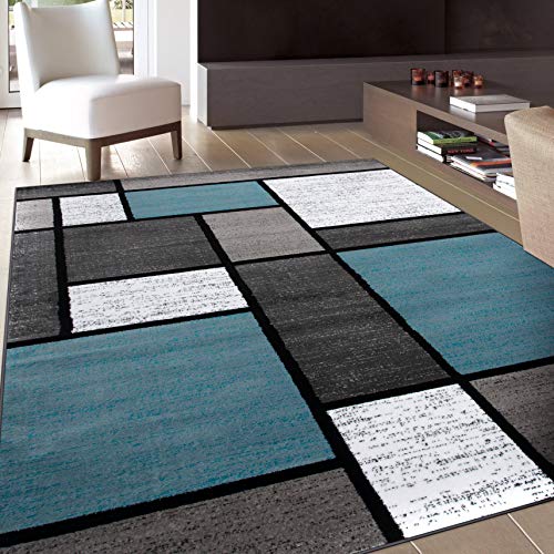 Contemporary Modern Boxes Area Rug 5' 3