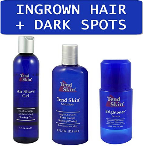 Tend Skin Razor Burn Shaving Kit [Shave Gel + Post Shave + Brightoner Serum ]