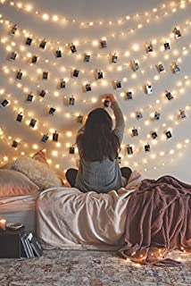 66 Ft 200LEDs Waterproof Starry Fairy Copper String Lights USB Powered for Bedroom Indoor Outdoor Warm White Ambiance Lighting for Patio Halloween Thanksgiving Christmas Party Wedding Decor