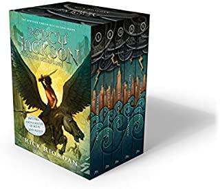 Percy Jackson and the Olympians 5 Book Paperback Boxed Set (new covers w/poster) (Percy Jackson & the Olympians)