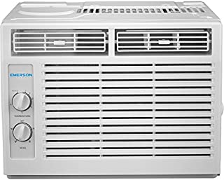 Emerson Quiet Kool 5,000 BTU 115V Window Air Conditioner with Mechanical Rotary Controls, EARC5MD1, White