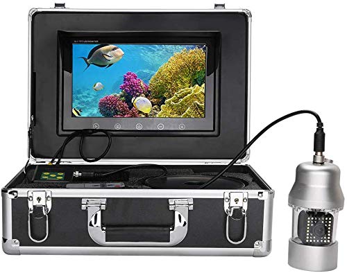 10 Inch Underwater Fishing Video Camera Fish Finder IP68 Waterproof 38 LEDs 360 Degree Rotating Camera (20M Cable)