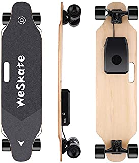 WeSkate Electric Longboard Wireless Remote Control Complete Skateboard Cruiser for Cruising, Carving, Free-Style and Downhill, 8 Layers Maple Skateboard for Adults and Youths