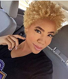 Naseily Short Blonde Hair Wigs for Black Women Short Synthetic Wigs for African American Women Wigs Short Hairstyles (Blonde)