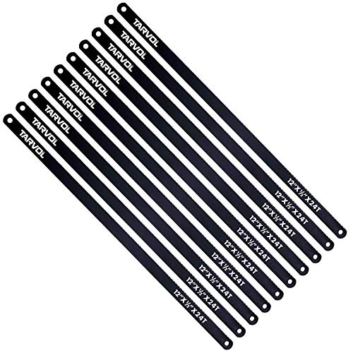 Hacksaw Replacement Blades (10 Pack) High Speed 24 TPI - 12