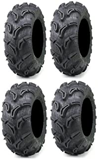 Full set of Maxxis Zilla 26x9-12 and 26x11-12 ATV Mud Tires (4)