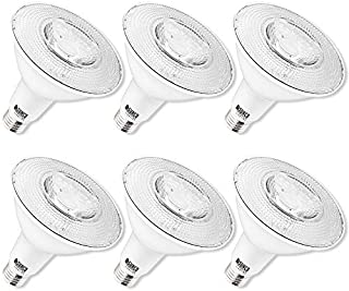 Sunco Lighting 6 Pack PAR38 LED Bulb 13W=100W, 5000K Daylight, 1050 LM, Dimmable Flood Light, Indoor/Outdoor, Accent, Highlight - UL & Energy Star Listed