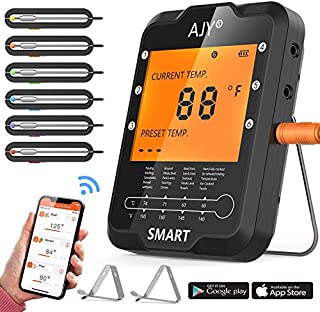 BBQ Meat Grill Thermometer,AJY Smart Bluetooth Wireless