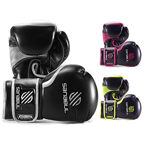 Essential Boxing Gloves Silver 16-oz