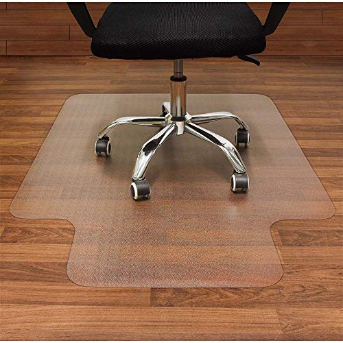 AiBOB Office Chair mat for Hardwood Floor, 36 x 48 inches, Easy Glide for Chairs, Flat Without Curling, Floor Mats for Computer Desk