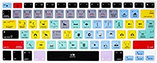 YYubao Premiere Pro CC MacBook Silicone Shortcut Hot Key Keyboard Protective Dust Cover Skin for MacBook Air 13 & MacBook Pro 13 15 17 (with/Without Retina Display) (Both US/European ISO Keyboard)