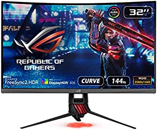 Asus ROG Strix XG32VQR 31.5 Curved Gaming Monitor 144Hz 1440P FreeSync 2 HDR Eye Care with DP HDMI