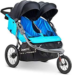 Joovy Zoom X2 Double Jogging Stroller, Double Stroller, Extra Large Air Filled Tires, Glacier