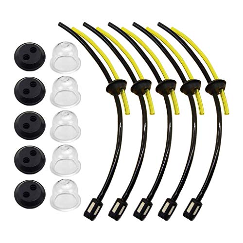 Linxueyi 5pcs Petrol Filter Hose Gasket Kit for Timbertech Earth Drill Hedge Shears Brush Cutter Pruner