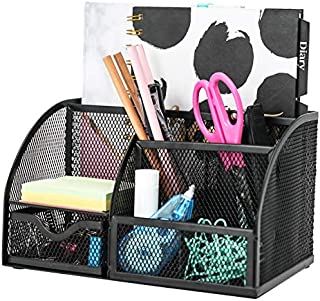 Exerz Mesh Desk Organizer Office with 6 Compartments