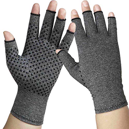 Arthritis Gloves Compression Glove for Arthritis for Women and Men-Ease Rheumatoid, Osteoarthritis Swelling ,Osteoarthritis,Muscle Tension and Computer Typing (1 Pair) (M)