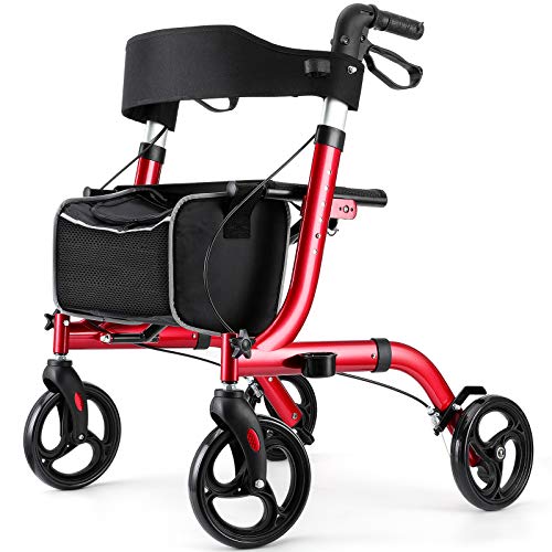 RINKMO Rollator Walkers for Seniors- Rollator Walker with Seat 8