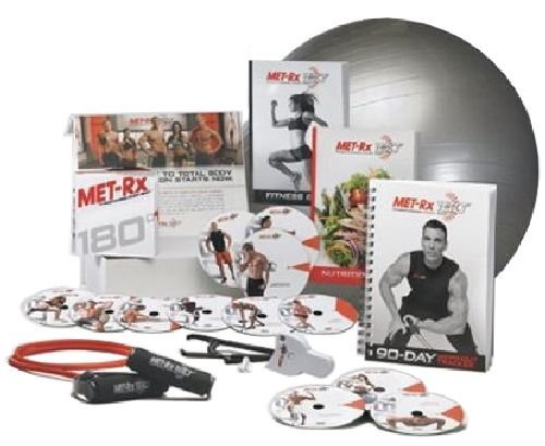 Met-Rx® 180 Workout Fitness Exercise Ball Program Complete Kit - Transforming Every Body