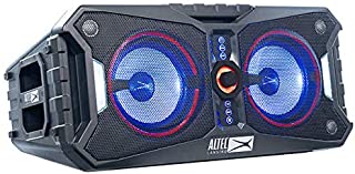 Altec Lansing ALP-XP800 Xpedition 8 Portable Waterproof Wireless Bluetooth Indoor or Outdoor Speaker with Multi-Colored LED Light Show, Stereo Pairing, Everything Proof