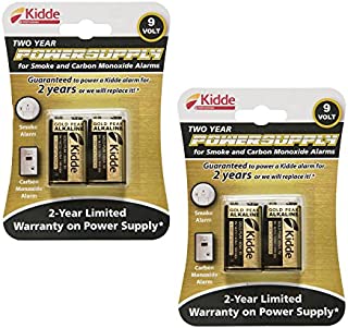 Kidde 21025830 Power Source Replacement Batteries 2 pack (total of 4 batteries)