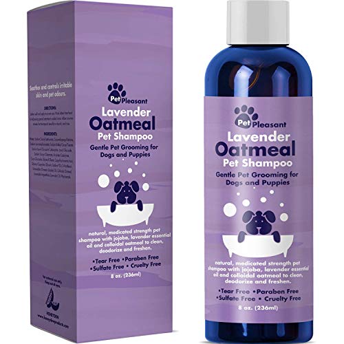 Natural Dog Shampoo with Colloidal Oatmeal - Puppy Shampoo for Dog Bath with Lavender Essential Oil Dog Wash - Pet Odor Eliminator Dog Shampoo for Smelly Dogs and Pet Grooming PACKAGING MAY VARY