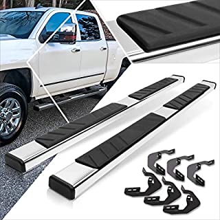 4.75 Inches Running Board Side Step Nerf Bar Compatible with Chevy Silverado/GMC Sierra Extended Cab 99-18