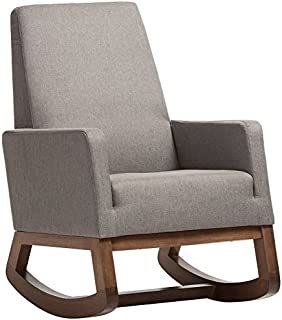 Baxton Studio Yashiya Upholstered Rocking Chair