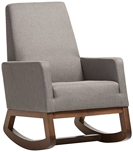 Baxton Studio Yashiya Upholstered Rocking Chair