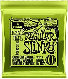 Ernie Ball Regular Slinky Nickel Wound Sets, .010 - .046 (3 Pack)