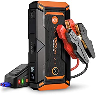 TACKLIFE T8 Pro 1200A Peak 18000mAh Water-Resistant Car Jump Starter (up to 7.5L Gas, 6L Diesel Engine) with LCD Screen, USB Quick Charge, 12V Auto Battery Booster, Portable Power Pack