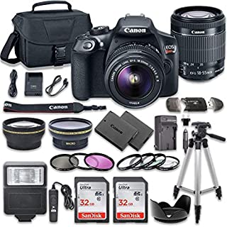 Canon EOS Rebel T6 DSLR Camera Bundle with Canon EF-S 18-55mm f/3.5-5.6 is II Lens