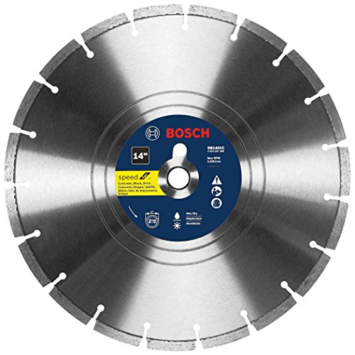 Bosch - DB1441C Premium Plus 14-Inch Wet Cutting Segmented Diamond Saw Blade with 1-Inch Arbor for Masonry