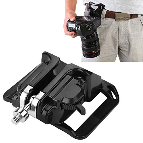 Kioducky Camera Holster, Fast Loading Camera Holster Belt Hanger Carry Your Light Weight Cameras from Your Waist Belt, Free Your Hand and Keep Your Camera Safe, Great for Climbing Wedding Travel